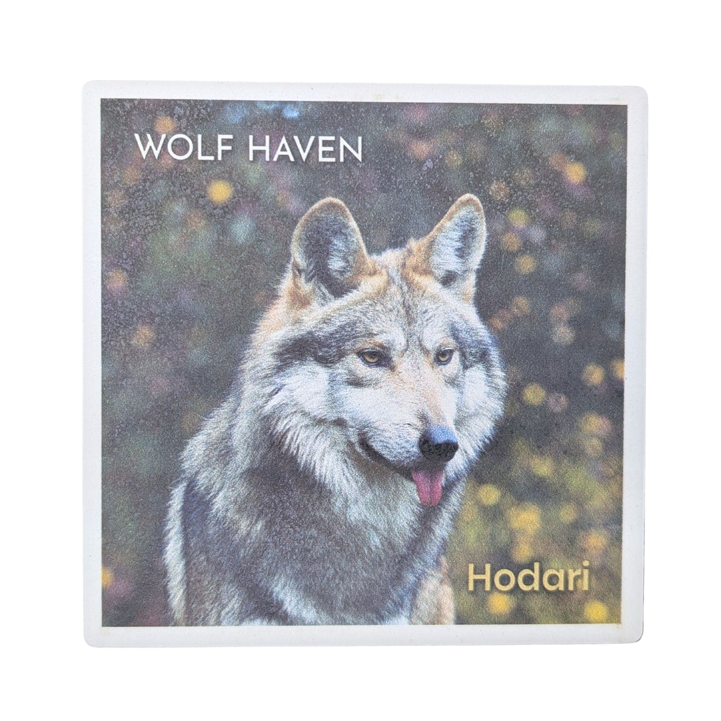 Ceramic Wolf Coaster
