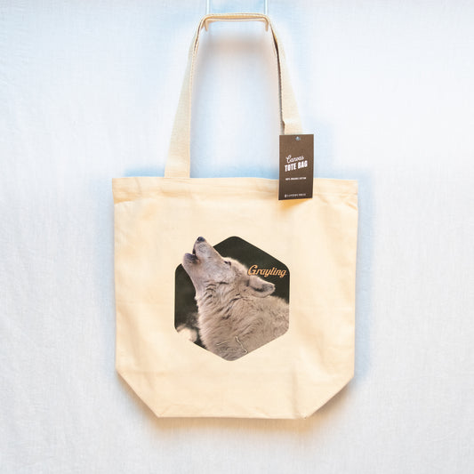 Wolf Photo Canvas Tote