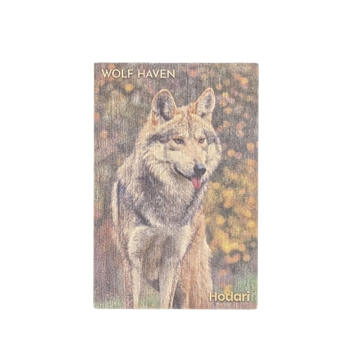 Resident Wolf Wood Magnet