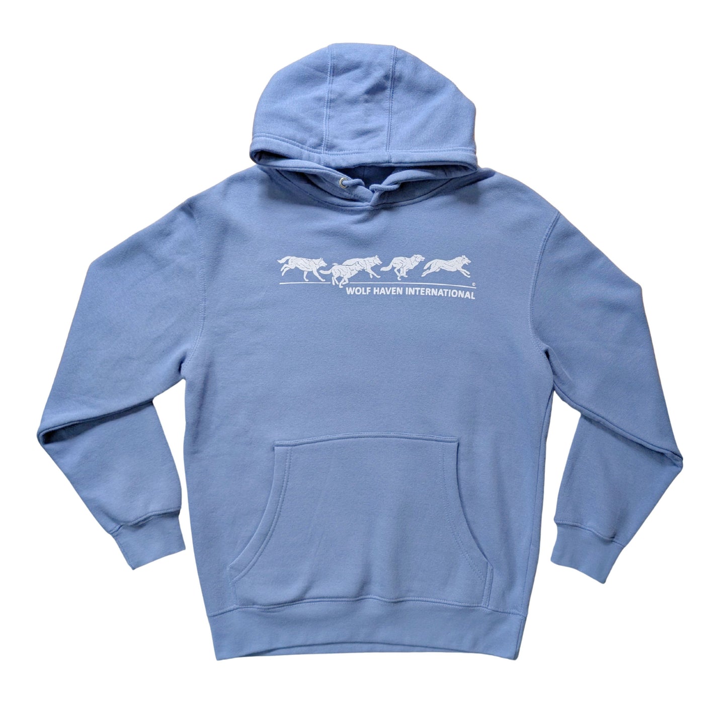Premium Hoodie with Running Wolves Design