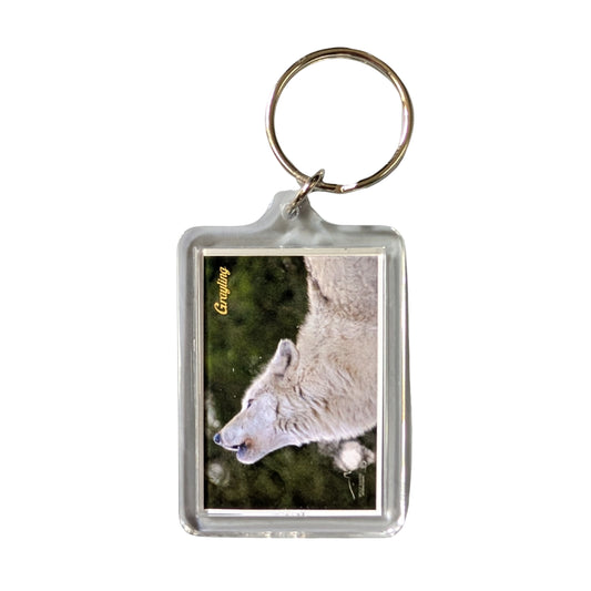 Wolf Photo Acrylic Keychain