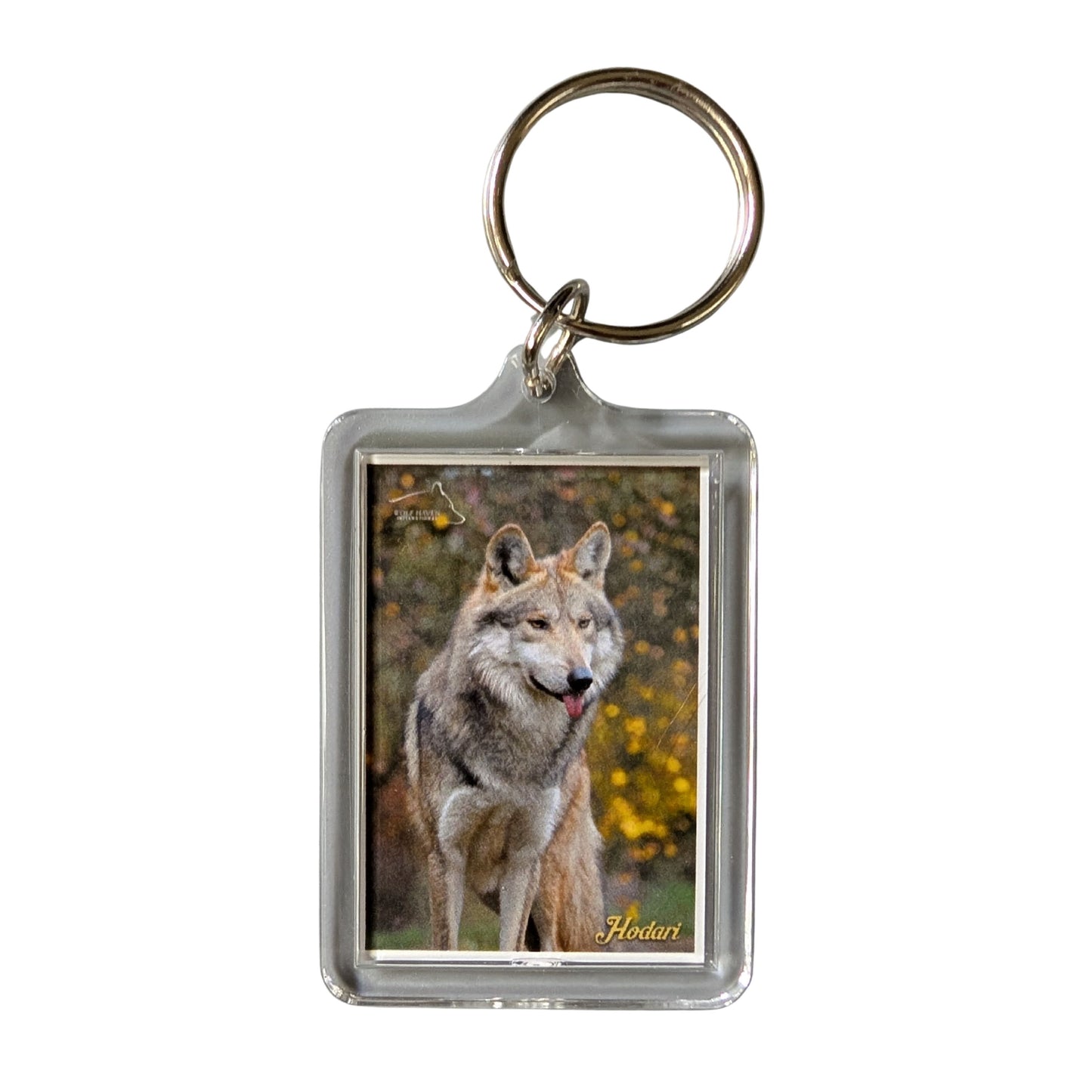 Wolf Photo Acrylic Keychain